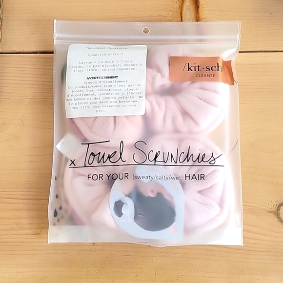 Kitsch Towel Scrunchies - Pack of 2 - Picture 1 of 5
